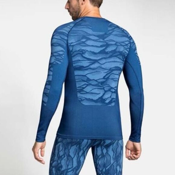 NWOT Odlo Blackcomb Long Sleeve Performance Base Layer Shirt Men's Large - Picture 2 of 12